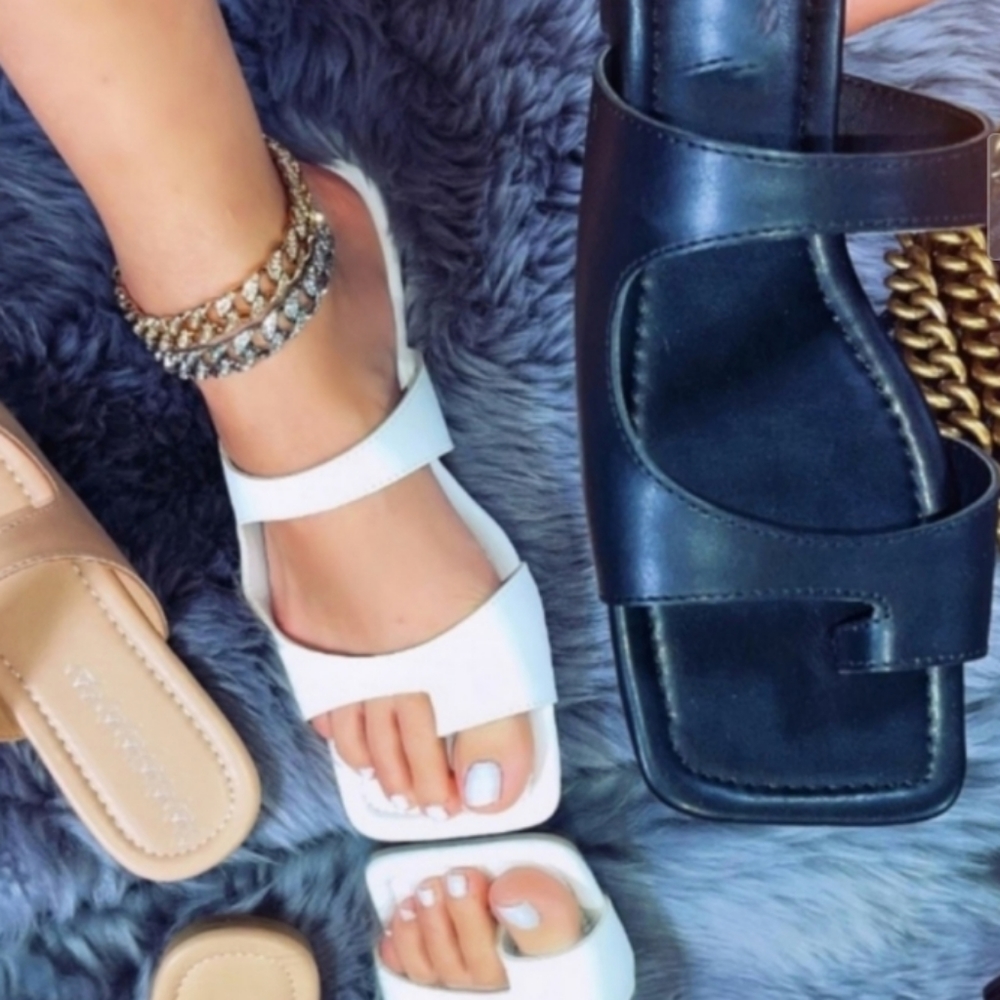 🆕 LAVINA NUDE TOE SANDALS - Picture 4 of 9